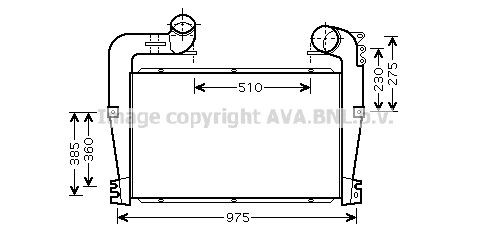 AVA COOLING SYSTEMS SC4025 Ladeluftkühler für SCANIA P,G,R,T - series LKW in Original Qualität