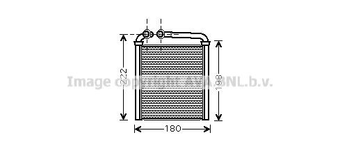 AVA COOLING SYSTEMS VW6256 Heater matrix 3C0819031