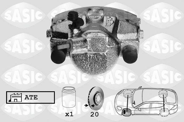 SASIC 6506020 Brake caliper 46468091