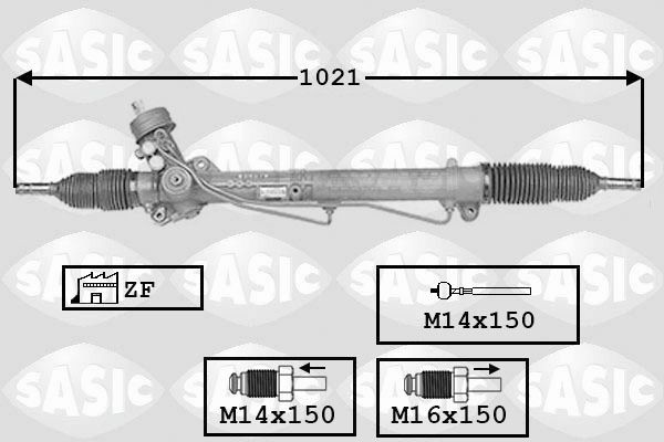 SASIC Hydraulic, with axle joint, without ball joints Steering gear 7006141 buy