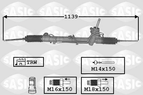 SASIC 7006157 Steering rack 900605