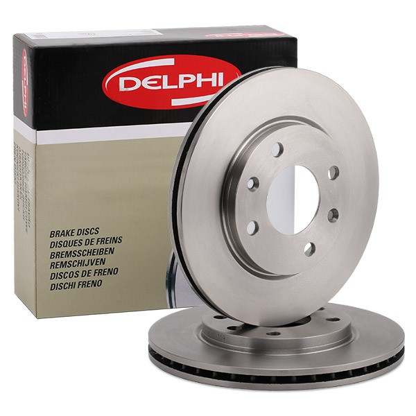 DELPHI BG2444 Brake disc 247x20,4mm, 4, Vented, Oiled, Untreated