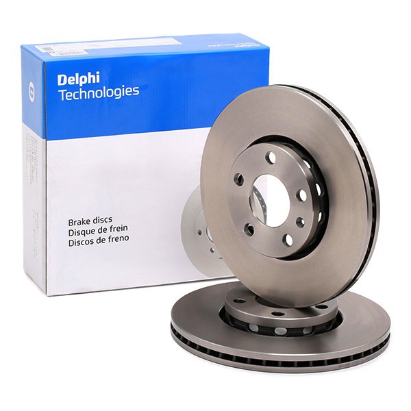 DELPHI Brake disc rear and front AUDI A6 Saloon (4A2, C4) new BG2745
