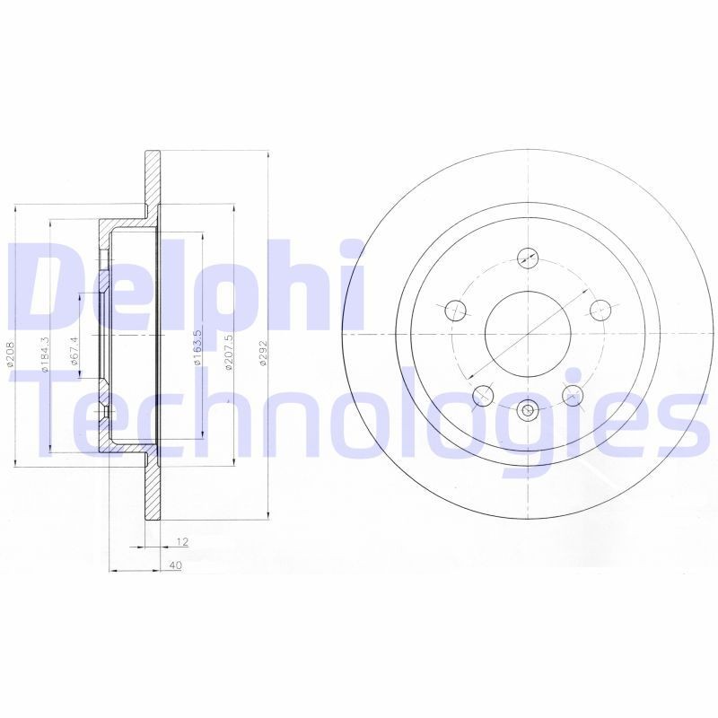 DELPHI BG4188 Freeze plug OPEL Insignia A Sports Tourer (G09) 2.0 CDTI (35) 140 hp Diesel 2015