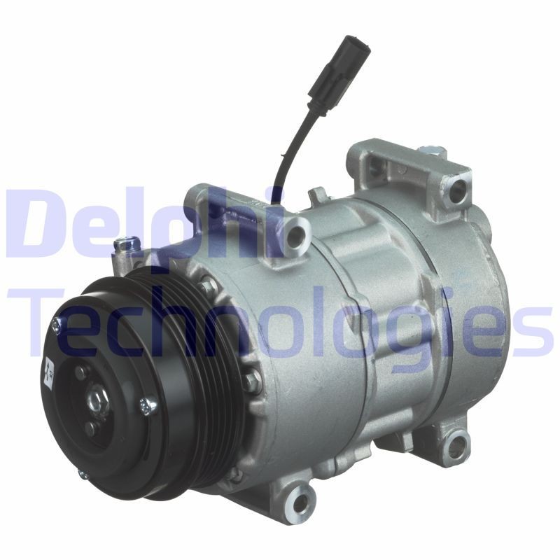 DELPHI TSP0159485 Air conditioning compressor Denso 6SEU16C, PAG 46, with PAG compressor oil