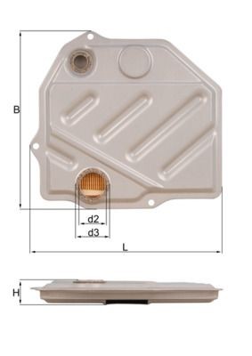 HX 46 MAHLE ORIGINAL Hydraulikfilter, Automatikgetriebe für MITSUBISHI online bestellen