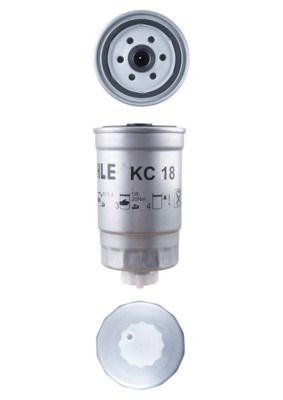 Fuel filter KC 18 from MAHLE ORIGINAL