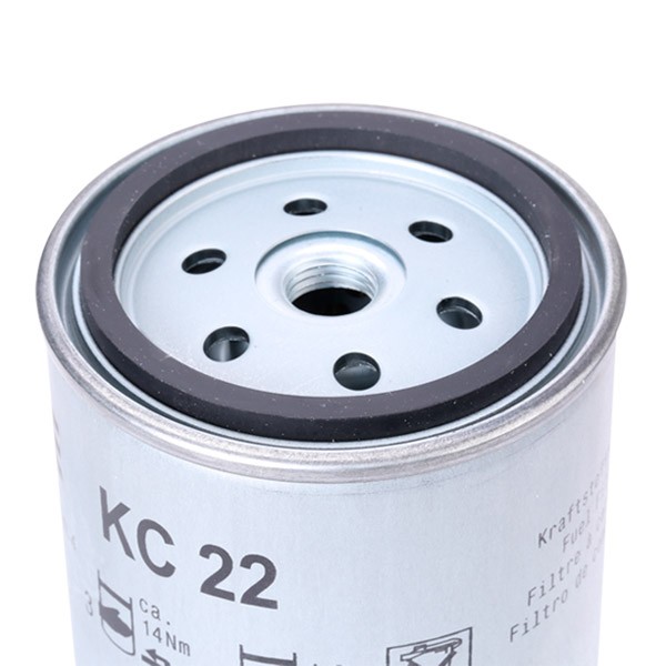 KC22 Fuel filter KC22 MAHLE ORIGINAL Spin-on Filter
