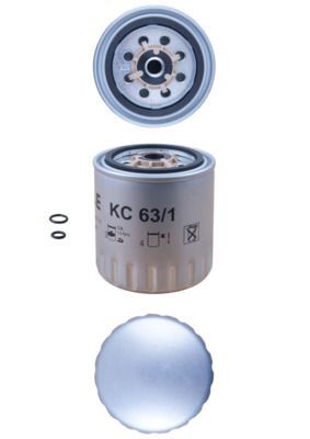 MAHLE ORIGINAL Filtro gasolio KC 63/1D
