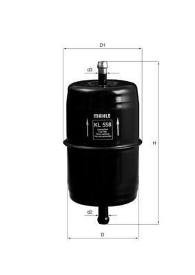 OEM-quality MAHLE ORIGINAL KL 558 Fuel filters