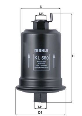 70352780 MAHLE ORIGINAL KL560 Fuel filter 23300 16220