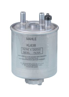 MAHLE ORIGINAL Fuel filter KL 638 for RENAULT TWINGO, LAGUNA, KANGOO