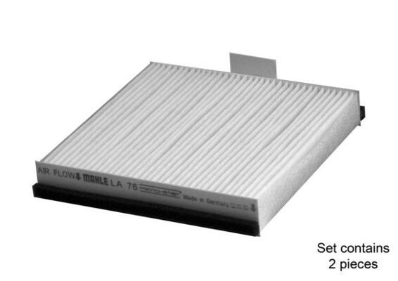 MAHLE ORIGINAL Air conditioning filter LA 76/S for RENAULT ESPACE, AVANTIME