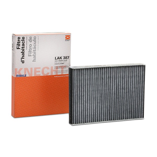70519396 MAHLE ORIGINAL Activated Carbon Filter, 282,0 mm x 193 mm x 30,0 mm Width: 193mm, Height: 30,0mm, Length: 282,0mm Cabin filter LAK 387 buy