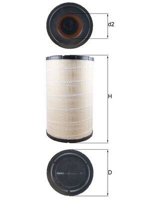 76564769 MAHLE ORIGINAL 483,0mm, 282,0mm, Filter Insert Height: 483,0mm, Height 1: 470mm Engine air filter LX 1243 buy