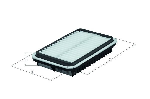 MAHLE ORIGINAL LX 1588 Air filter 41,5mm, 138mm, 236,0mm, Filter Insert