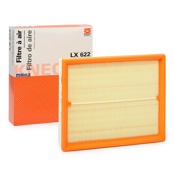 MAHLE ORIGINAL LX 622 Vzduchový filter 57,3mm, 213mm, 254,0mm, Vlożka filtra Opel originálnej kvality