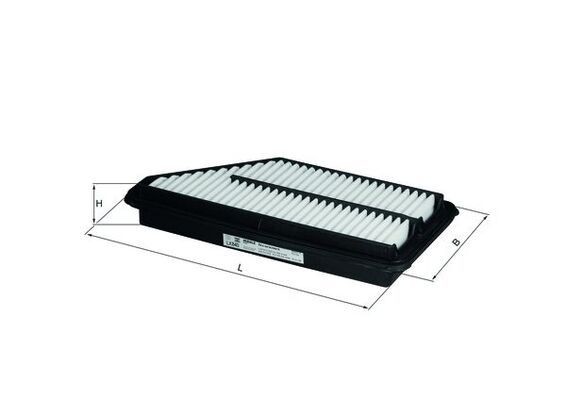MAHLE ORIGINAL LX 840 Air filter 50,0mm, 156mm, 327,0mm, Filter Insert