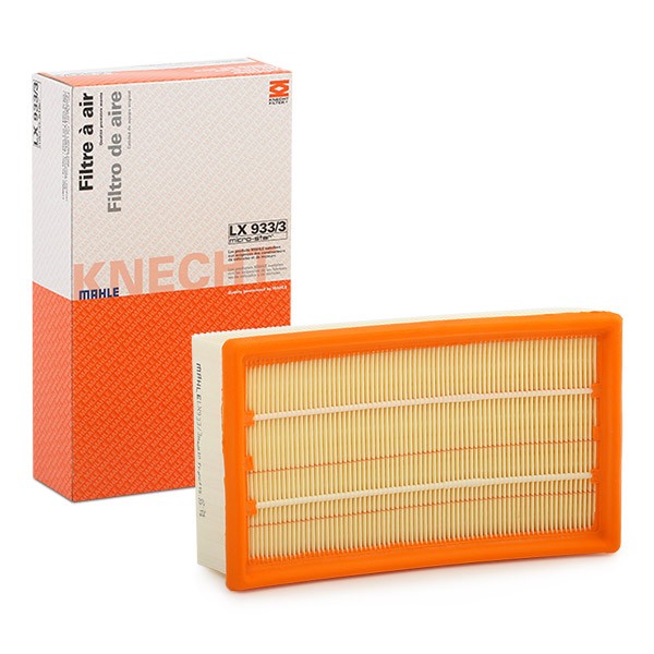 MAHLE ORIGINAL LX 933/3 Air filter 57,3mm, 141mm, 238,0mm, Filter Insert