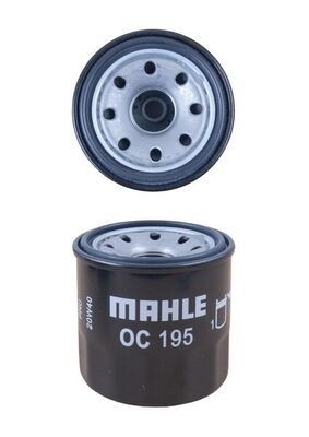 OC195 Oil filter 78636334 MAHLE ORIGINAL M20x1,5, with one anti-return valve, Spin-on Filter