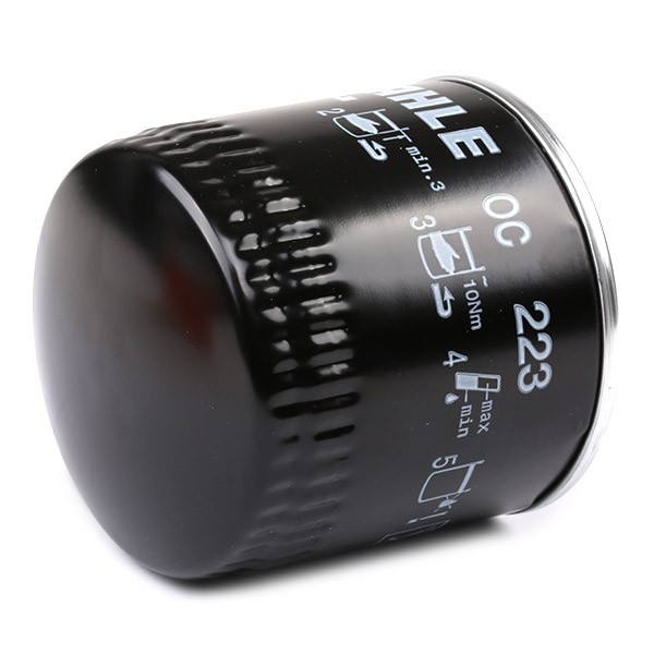 MAHLE ORIGINAL OC223 Engine oil filter M20x1,5, with one anti-return valve, Spin-on Filter