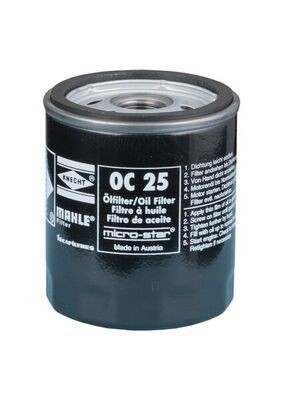 MAHLE ORIGINAL Oil filter OC 25