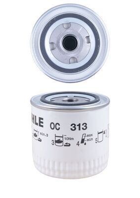 OC313 Oil filter 78497901 MAHLE ORIGINAL M20x1,5, Spin-on Filter