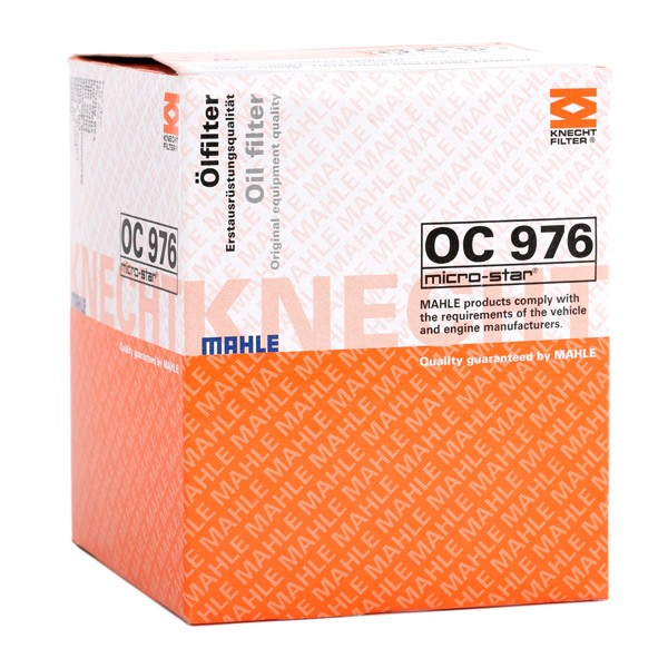 OC976 Oil filter 70515268 MAHLE ORIGINAL M20x1,5, M20x1.5-6H, with one anti-return valve, Spin-on Filter