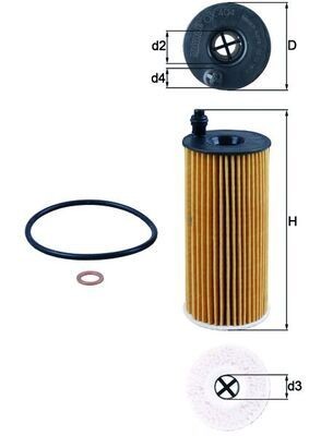 MAHLE ORIGINAL Engine oil filter 70516632 buy online