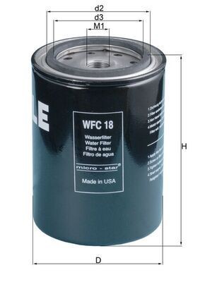 MAHLE ORIGINAL WFC 18 Coolant Filter
