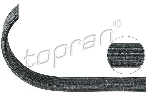 100 124 TOPRAN Alternator belt FORD 1360mm, 7, EPDM (ethylene propylene diene Monomer (M-class) rubber)