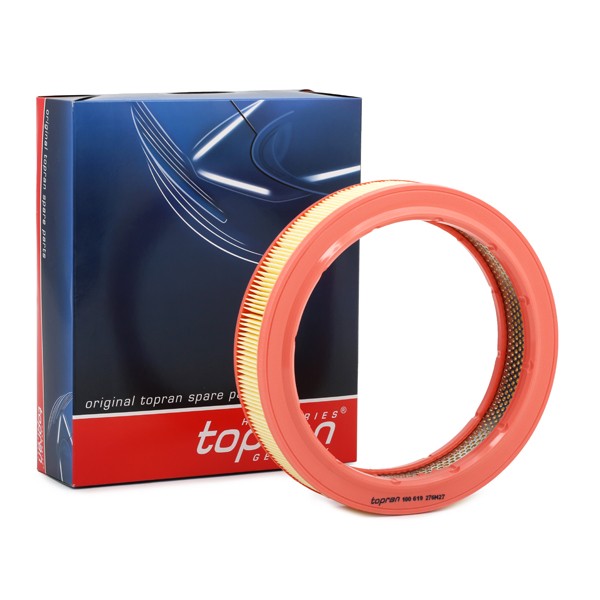 100 619 001 TOPRAN 62mm, 277mm, round, Foam, Filter Insert, with edge strengthening Height: 62mm Engine air filter 100 619 buy