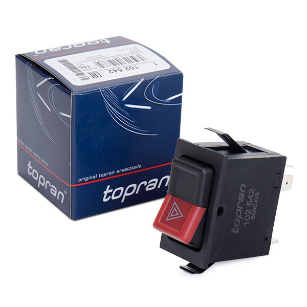 TOPRAN Hazard Light Switch 102 542 for VW LT, PASSAT, TRANSPORTER