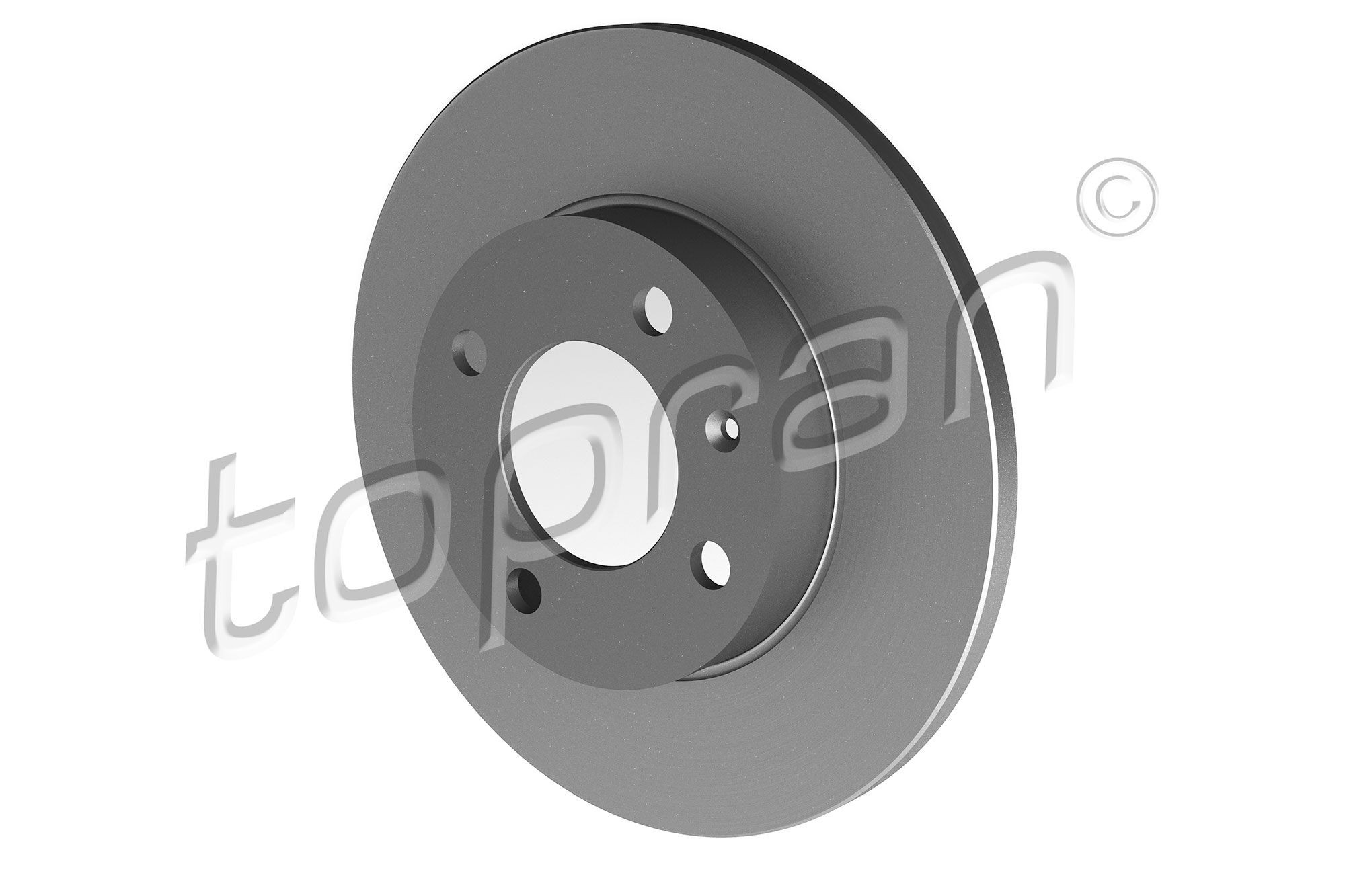 TOPRAN 103 406 Brake disc Front Axle, 239x12mm, 4x100, solid