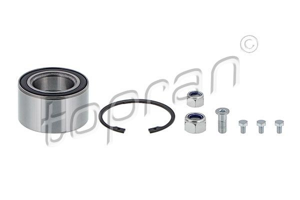 TOPRAN 104 080 Wheel bearing kit Front Axle Left, Front Axle Right, with attachment material, 80 mm
