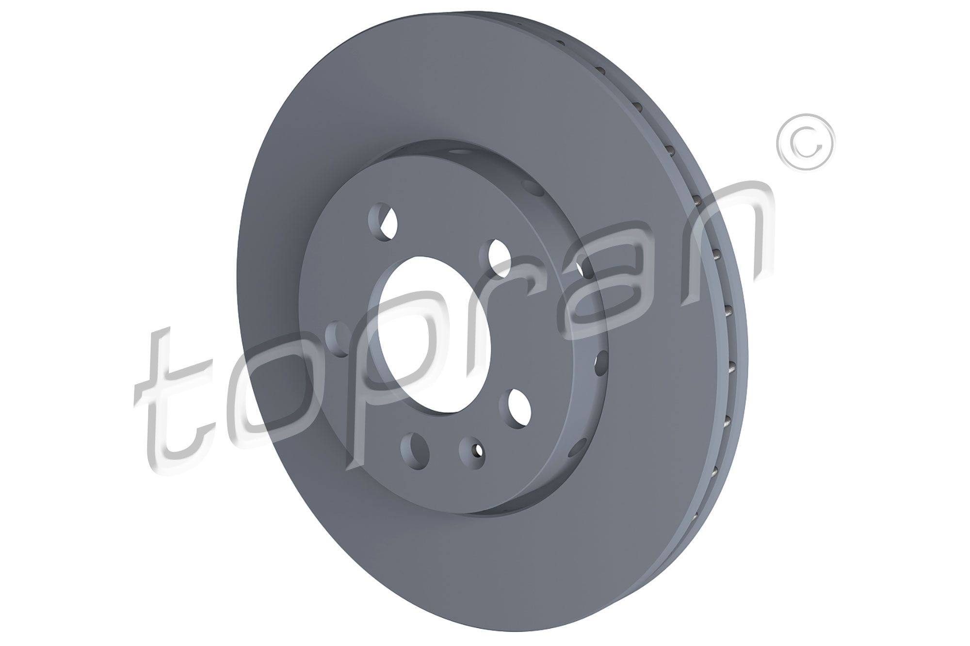 Audi A3 Brake discs and rotors 2724145 TOPRAN 107 680 online buy