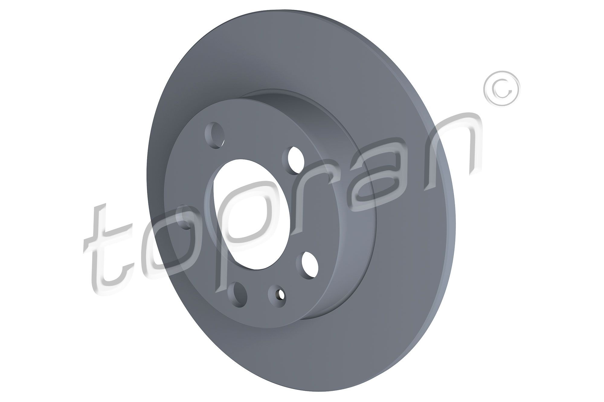 Volkswagen POLO Brake discs 2724148 TOPRAN 107 683 online buy