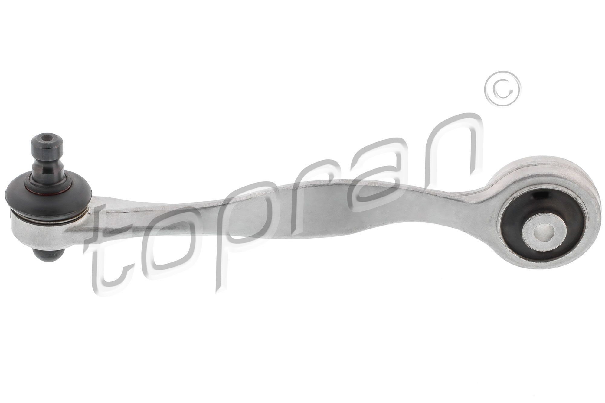 TOPRAN 107 846 Suspension arm with rubber mount, with ball joint, Upper, Rear, Front Axle Left, Control Arm, Aluminium