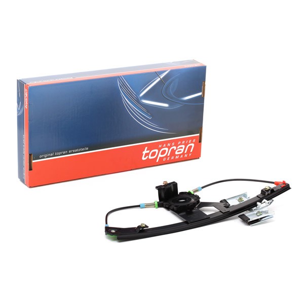 TOPRAN 108 672 Window regulator Left Rear, Operating Mode: Electric, without electric motor