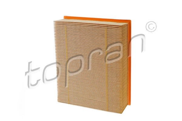 109 047 TOPRAN Air filters AUDI 70mm, 210mm, 250mm, rectangular, Foam, Filter Insert