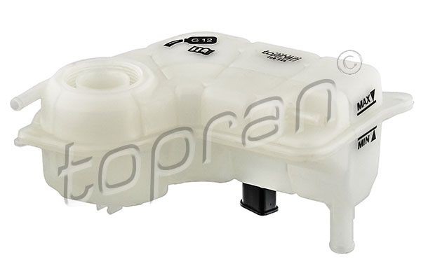 109 344 TOPRAN Coolant expansion tank AUDI without cap, with sensor