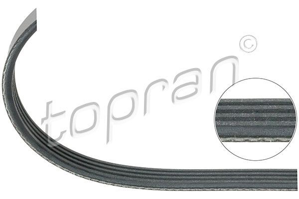TOPRAN 109 660 Serpentine belt 855mm, 4, EPDM (ethylene propylene diene Monomer (M-class) rubber)