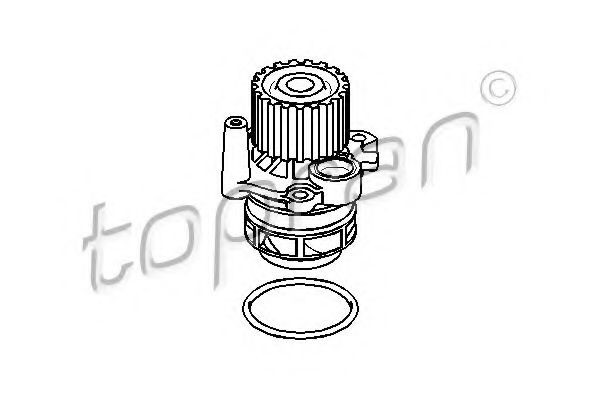 Volkswagen GOLF Water pump 2725169 TOPRAN 110 033 online buy