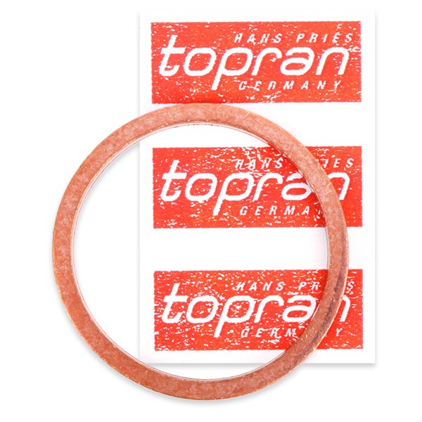 110 261 TOPRAN Drain plug gasket AUDI Copper