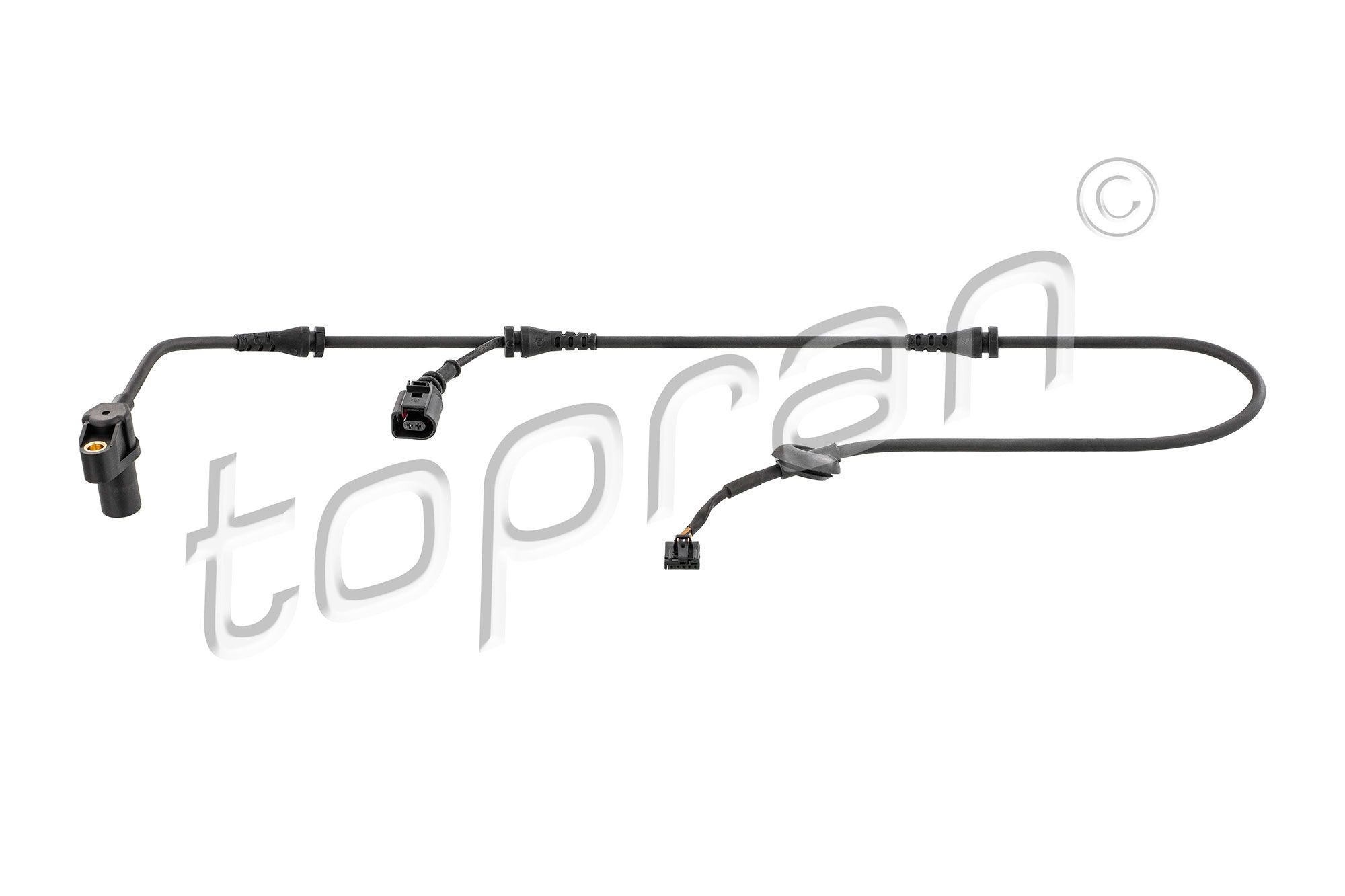 TOPRAN 110 484 ABS sensor Front Axle Left, Front Axle Right, with cable, for vehicles with ABS, 1022mm
