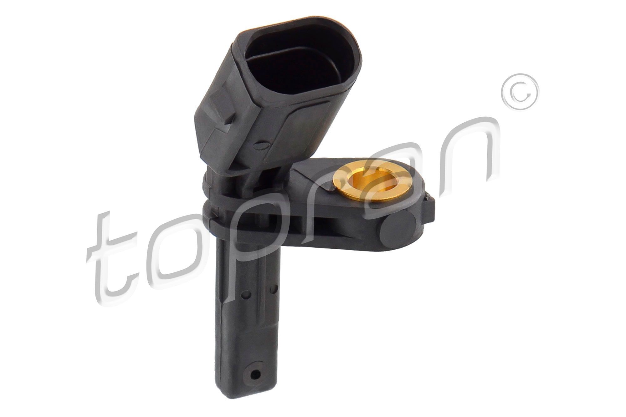 Anti lock brake sensor TOPRAN without cable, for vehicles with ABS, 2-pin connector, 65mm, D Shape - 110 605