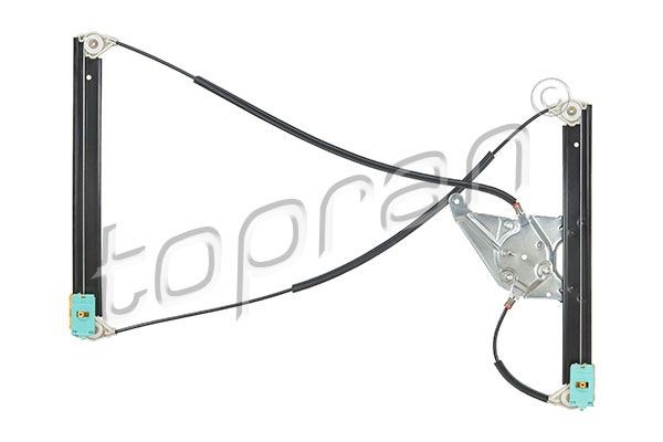 TOPRAN 111 698 Window regulator Right Front, Operating Mode: Electric, without electric motor, for left-hand/right-hand drive vehicles