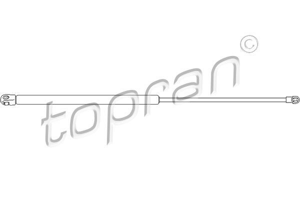 TOPRAN 112 072 Tailgate strut 500N, 572 mm, Vehicle Tailgate, both sides