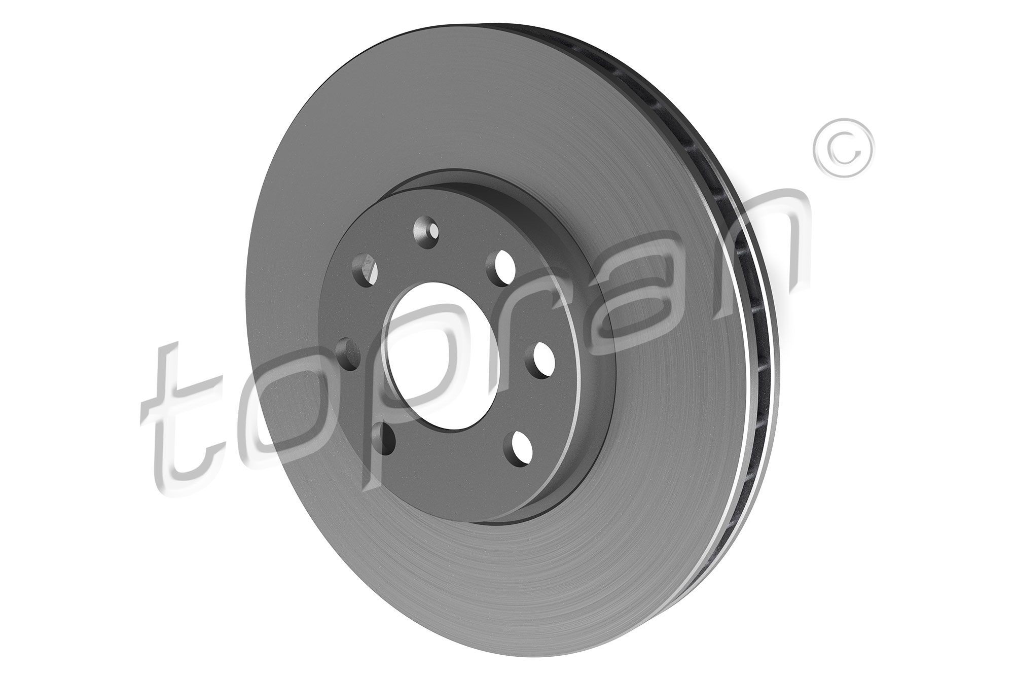 TOPRAN 206 120 Brake disc Front Axle, 260x24mm, 4x100, Vented