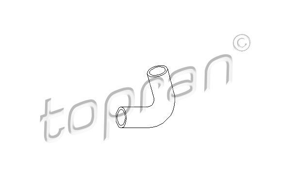 TOPRAN 206 556 Opel ZAFIRA 2012 Engine block breather